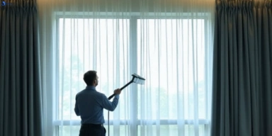 Commercial curtain stain removal service amberley hotels offices restaurants