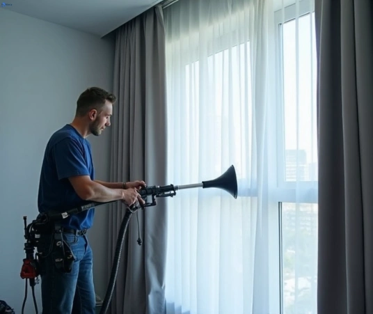 Professional curtain stain removal process equipment Matty Curtain Cleaning amberley