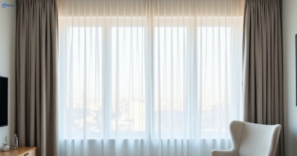 Freshly steam cleaned curtains in amberley QLD